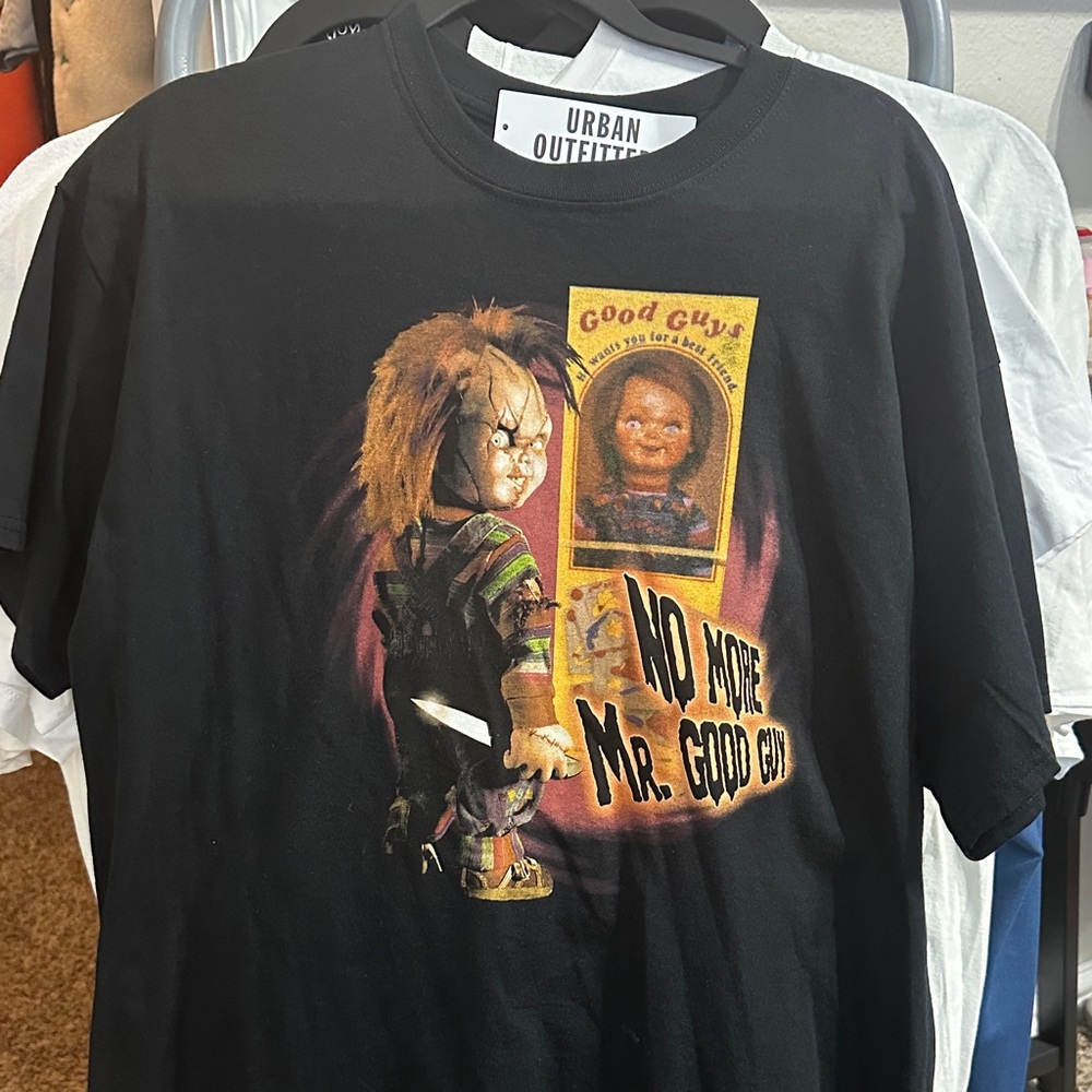 Urban Outfitters Black Chucky Graphic Kids T-Shirt